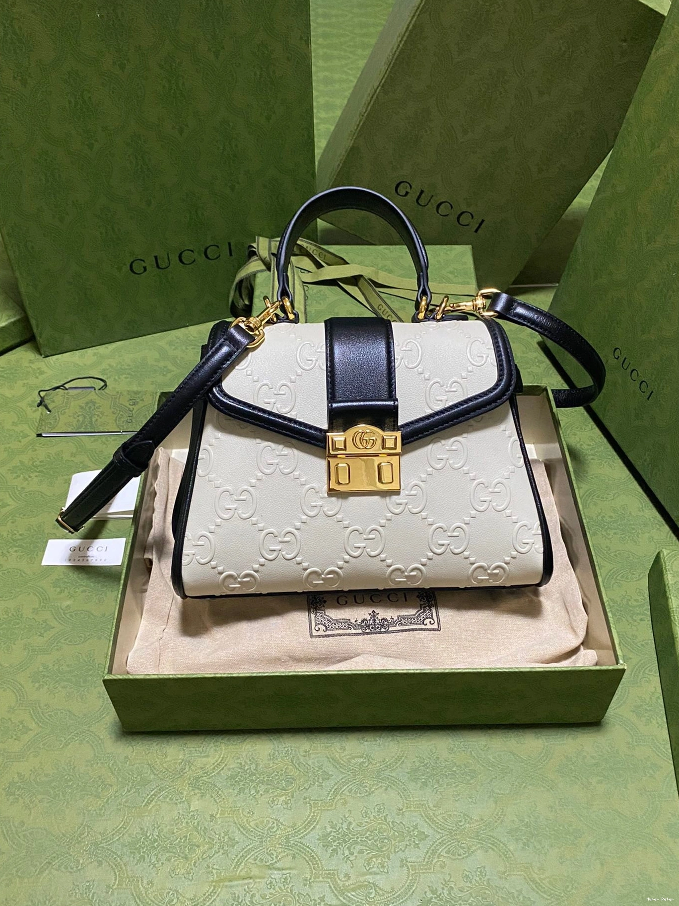 Hyper Peter GG bag Small handle top GUCCI 0707